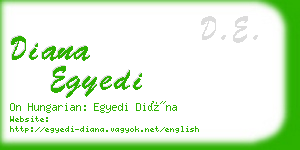 diana egyedi business card